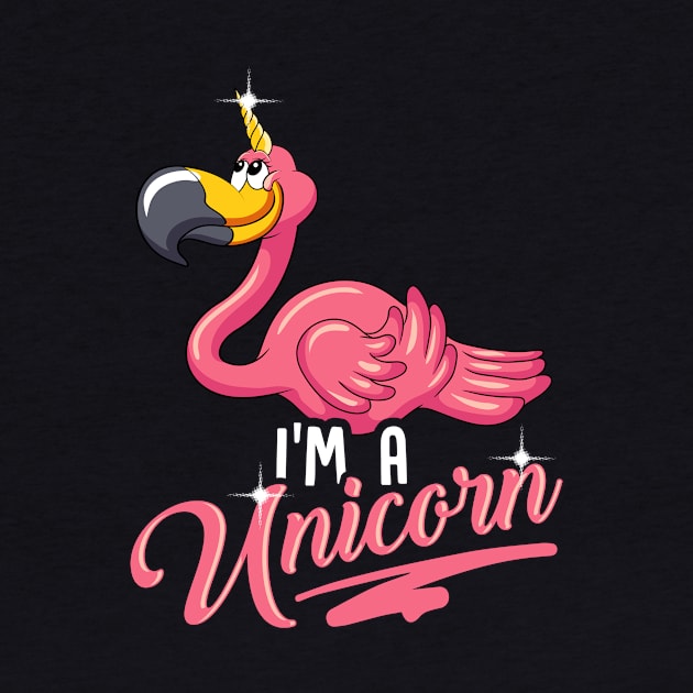 Adorable I'm a Unicorn Flamingo Cute Animal by theperfectpresents